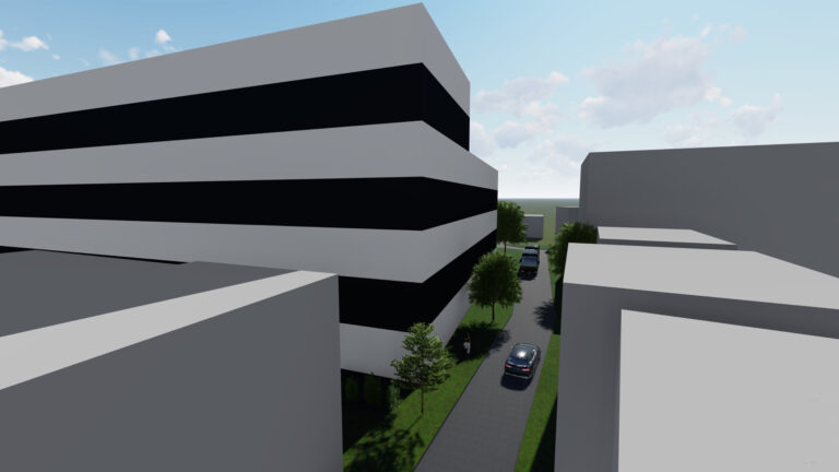 Simulation des geplanten Hotels am Fürstengarten in Lauenburg