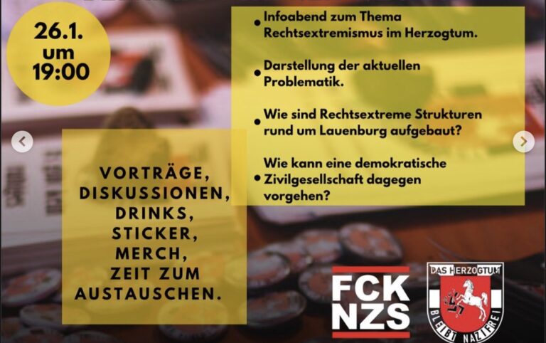 Infoabend in Lauenburg: Antifaschismus, jetzt auch in deiner Nähe!