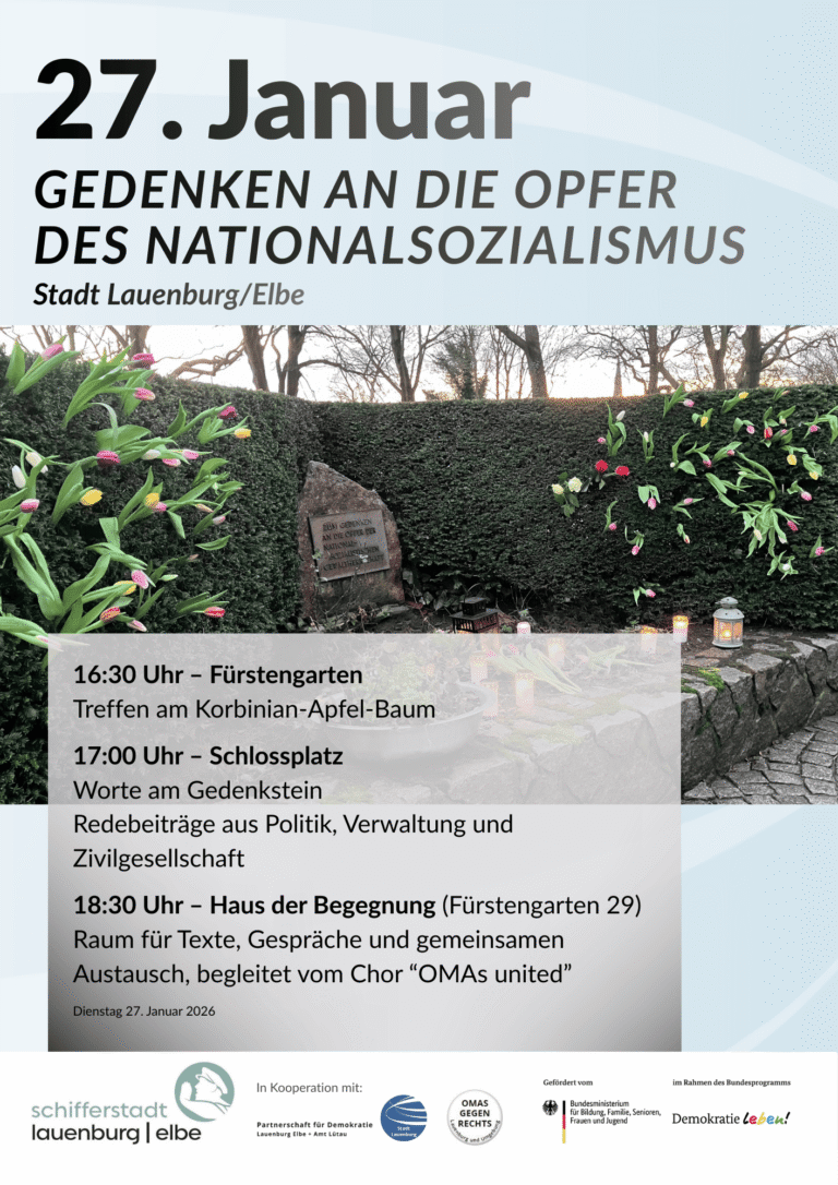„Erinnern heißt wachsam bleiben“ – Lauenburg setzt Zeichen gegen das Vergessen